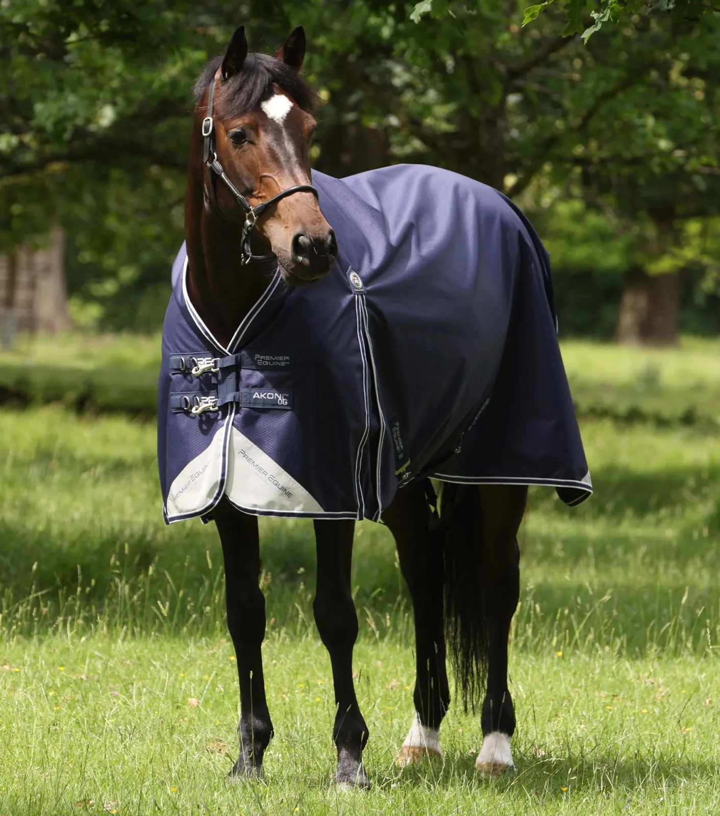 Akoni 0g Original Turnout Rug Navy