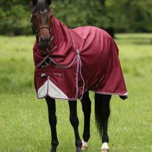 Akoni 0g Turnout Rug with Classic Neck Cover Wine