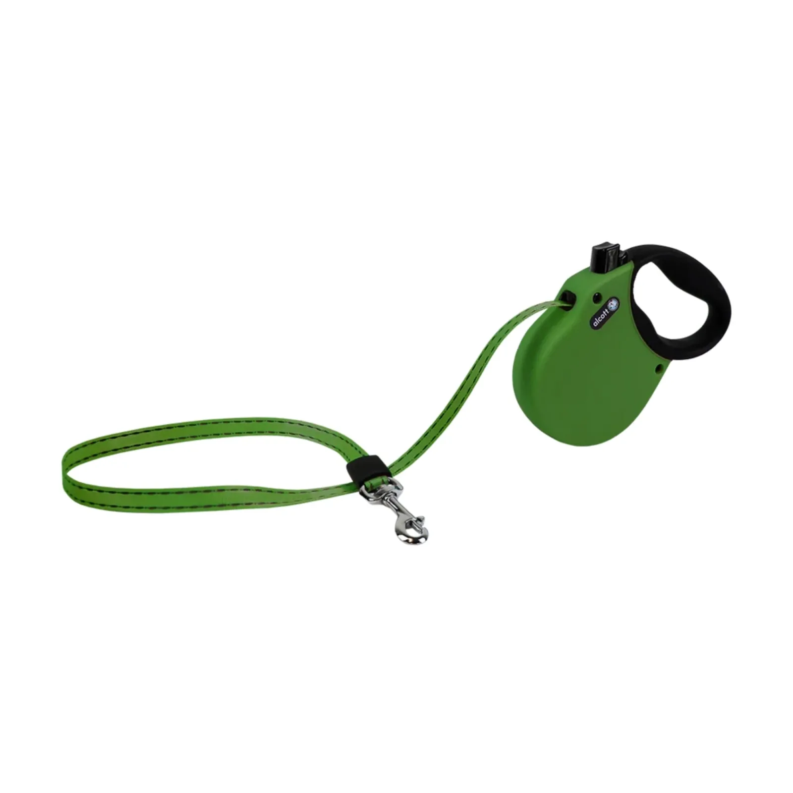Alcott Adventure Retractable Belt Dog Leash - Green (X-Small, 10 ft)