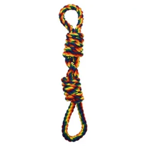 Amazing Pet Rainbow Double Loop & Double Barrel Knot Rope Dog Toy