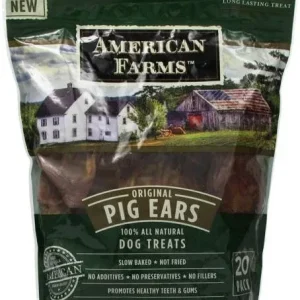 American Farms Pig Ear Bagged - Natural - 38.4 oz. Bagged {L+1} 481016