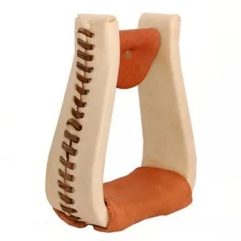 American Saddlery Rawhide Deep Roper Stirrups - Image 2