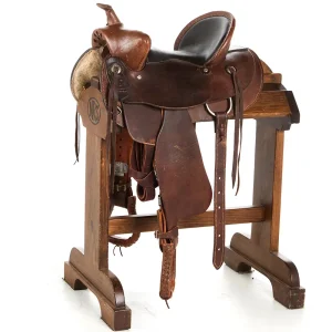 American Saddlery Used 15in Roughout Ranch Rope Saddle