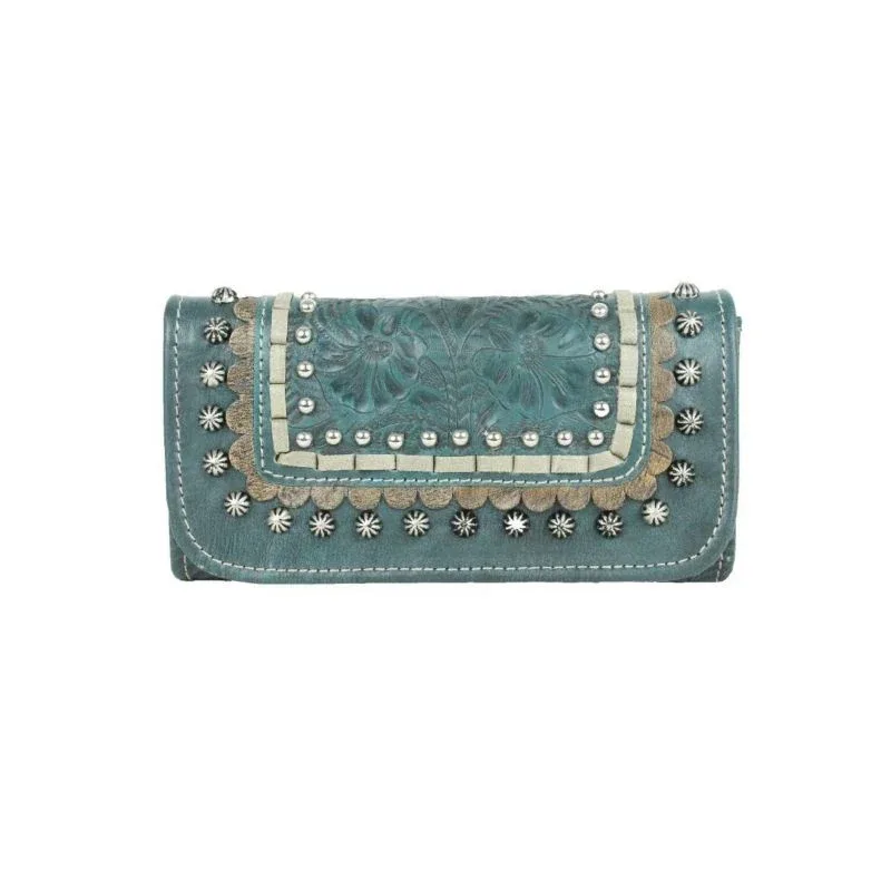American West Blue Ridge Ladies TriFold Wallet