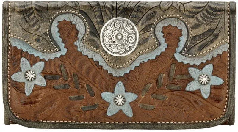 American West Desert Wildflower Tri Fold Wallet - Image 2