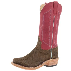 Anderson Bean Men`s AB Ride Ready Rust Safari Giraffe Vamp 13in Cherry Buffamonte Top