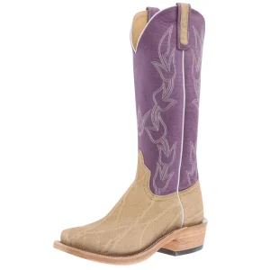Anderson Bean Men`s AB Ride Ready Umber Bruciato Elephant Vamp 15in Violet Buffamonte Top