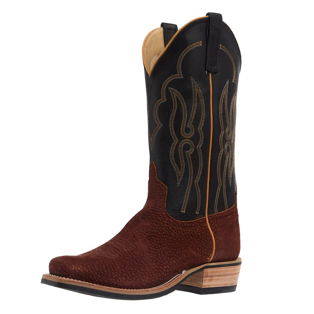 Anderson Bean Men's NRS Ride Ready Rust Carpincho Vamp 13in Black Remuda Top