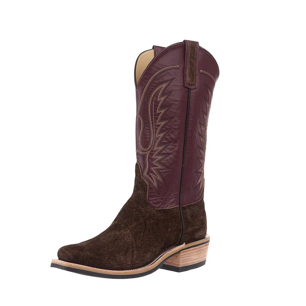 Anderson Bean Men's Ride Ready Chocolate Hippo Vamp 13in Burgundy Glove Top