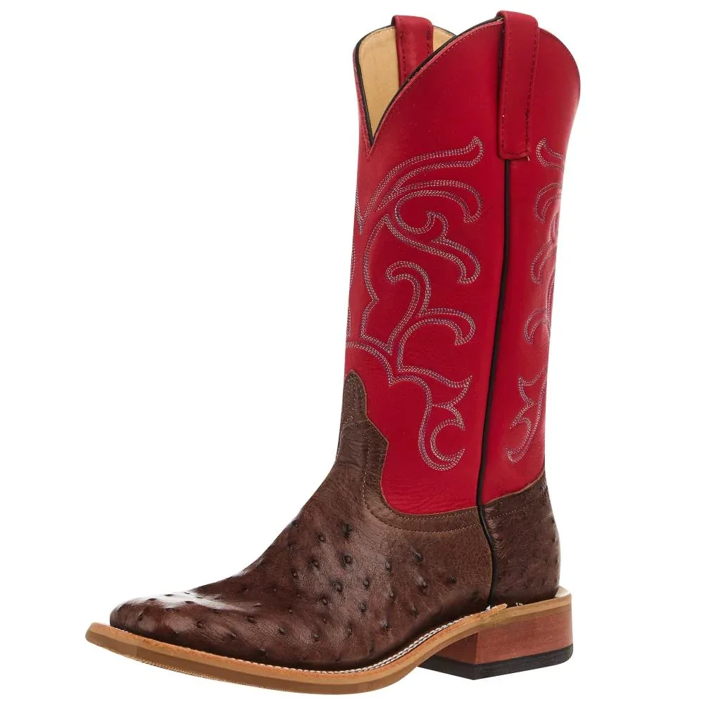 Anderson Bean Men`s Ride Ready Kango Tabac FQ Ostrich Vamp 13in Red Ferrari Waxy Kansas Top