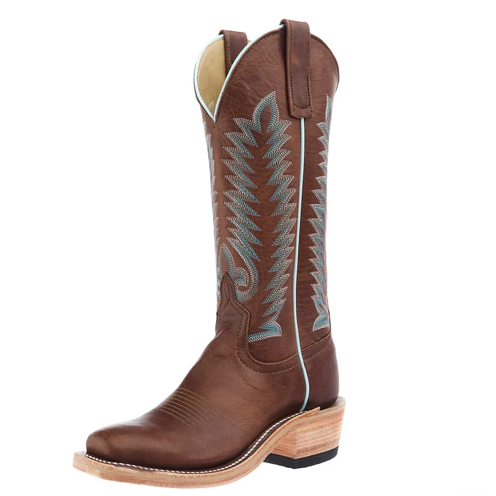 Anderson Bean Women's Dark Brown Stagecoach Vamp with 13in Matching Top