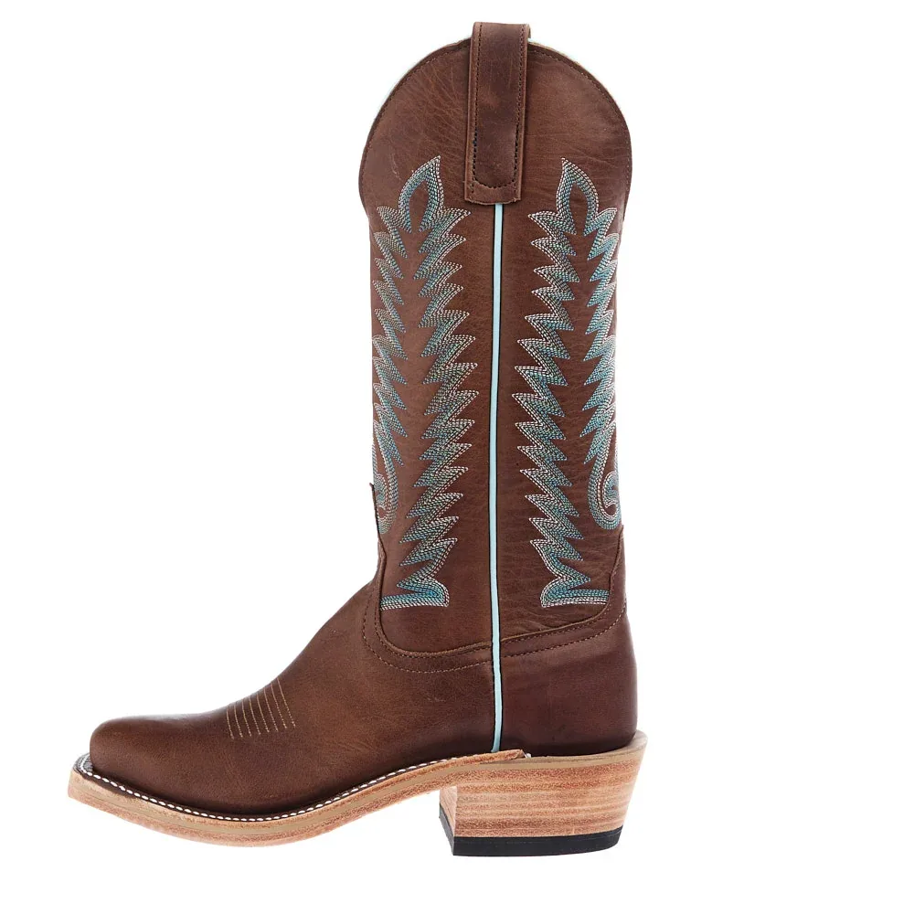 Anderson Bean Women's Dark Brown Stagecoach Vamp with 13in Matching Top - Image 2