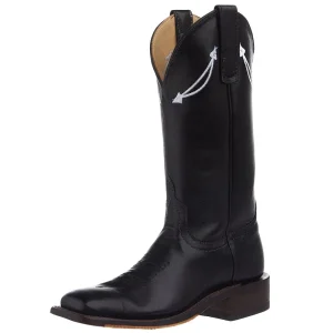 Anderson Bean Women's NRS Ride Ready Lite Black Sleek Buffalo Vamp 12in Matching Top