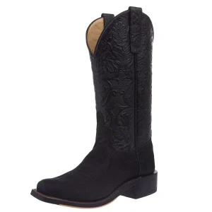 Anderson Bean Women's NRS Ride Ready Lite Black Suave Goat Vamp 12in Black Embossed Top