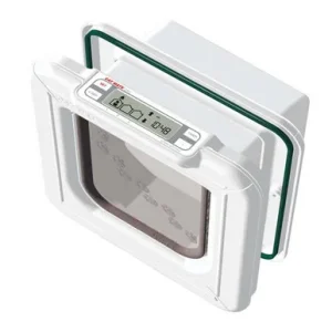 Ani Mate Elite Super Selective Chip and Disc Cat Flap White 1Ea