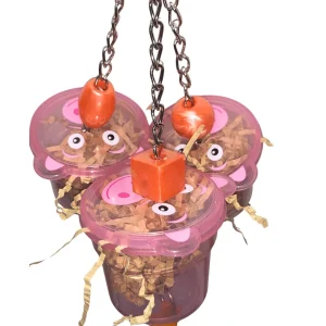 Aniamal Foraging Cup Bird Toy