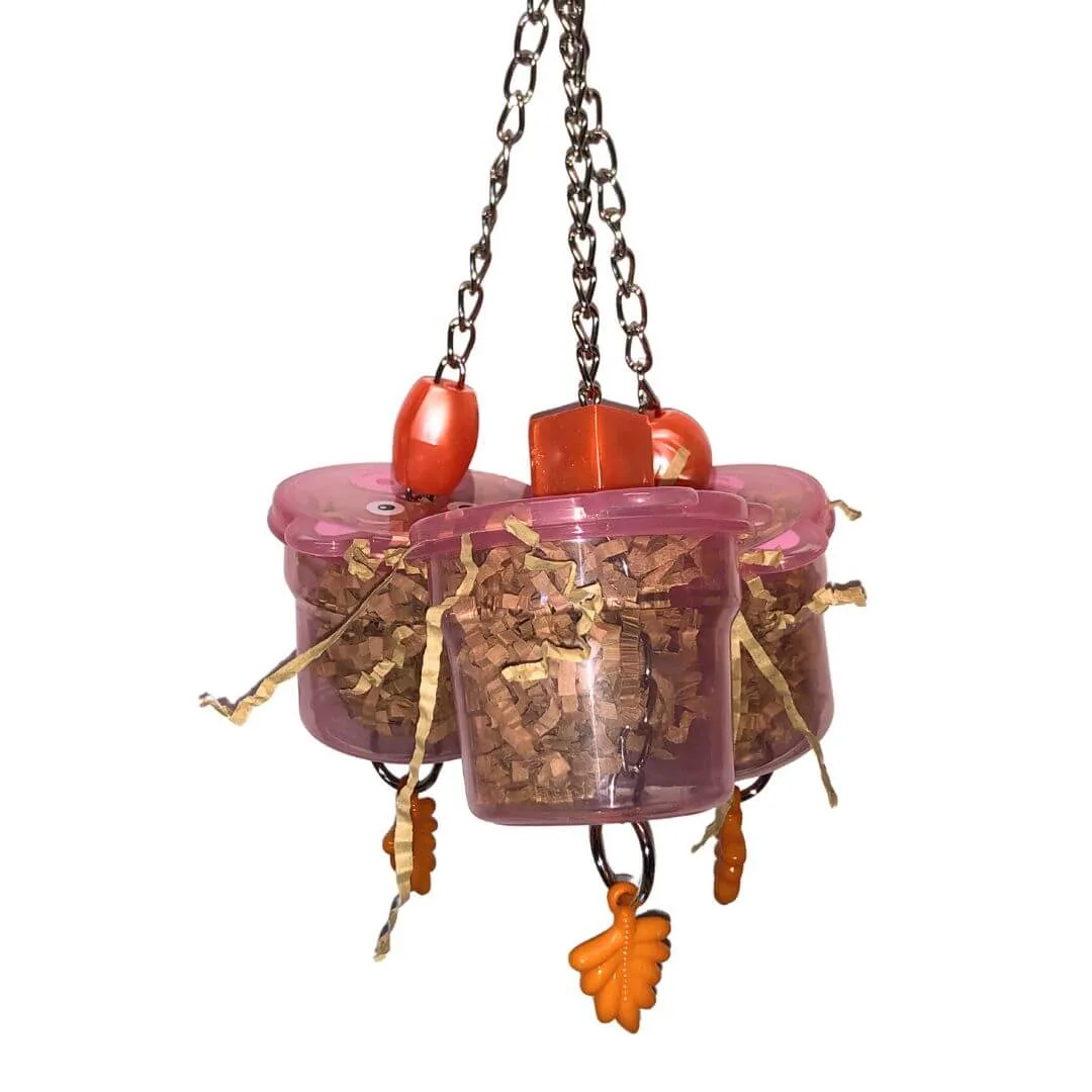 Aniamal Foraging Cup Bird Toy - Image 2