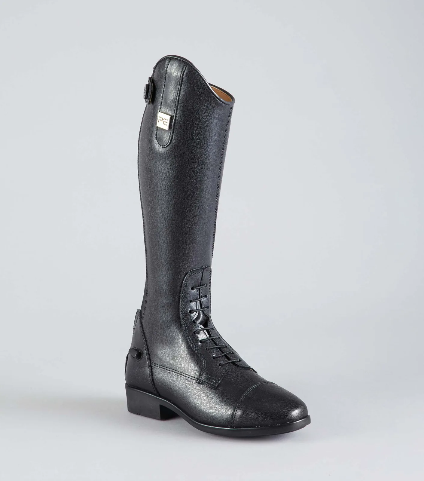 Anima Junior Synthetic Field Tall Riding Boots Black