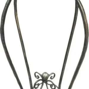 Antique Silver Globe Stand 30in Antique Silver