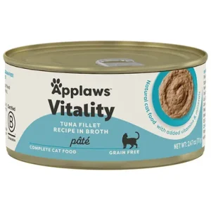 Applaws Vitality Tuna Fillet Recipe in Broth Pâté Canned Cat Food
