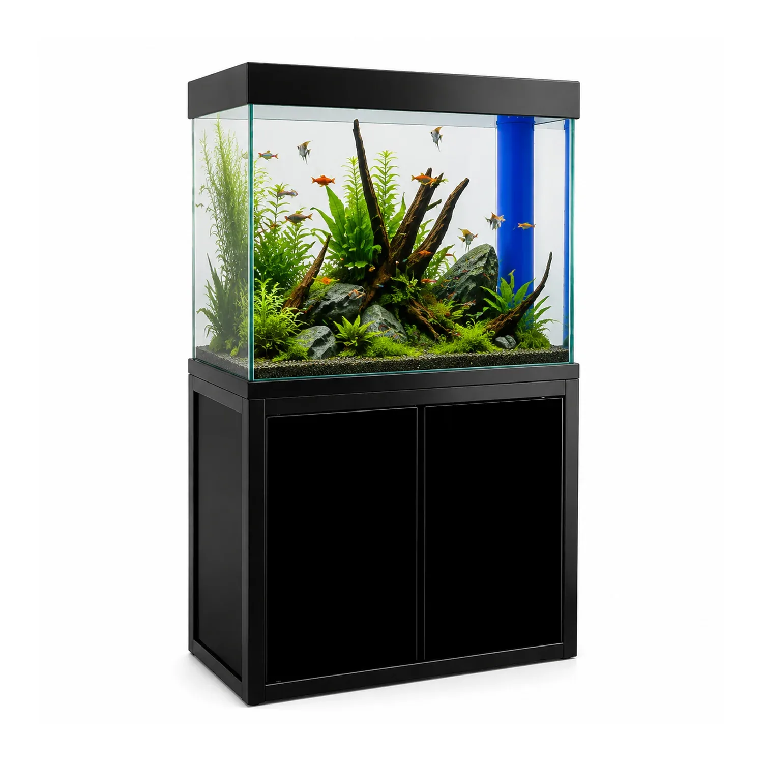 Aqua Dream 100 Gallon Fish Tank Aquarium Tempered Glass Black