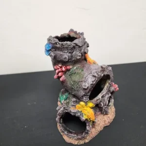 Aqua Spectra Sunken Pipe w/ Coral 5" x 8"