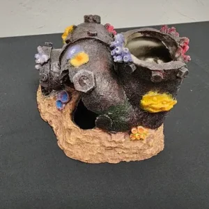 Aqua Spectra Sunken Pipe w/ Coral 6" x 6"
