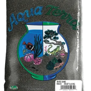 Aqua Terra Aquarium Sand Black 6/5 lb