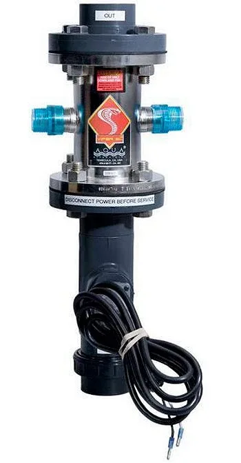 Aqua Ultraviolet VIPER 400W UV Sterilizer, Stainless Steel Housing, 4" Outlets, With Flow Switch, 220V