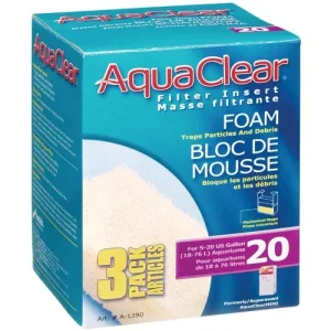 AquaClear 20 Foam Filter insert, 3 pack