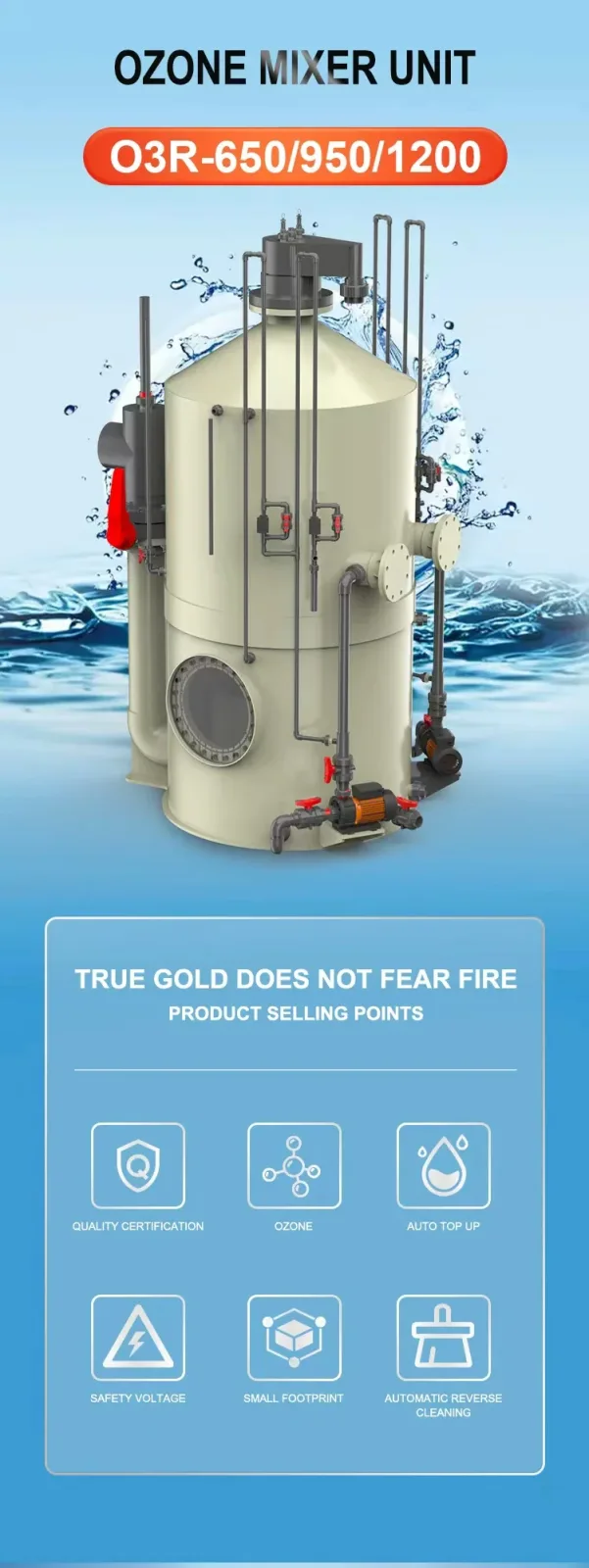 Aquadream Industrial Ozone Mixing System & Ozone Tower-High-Capacity Advanced Mass Transfer System - Image 2