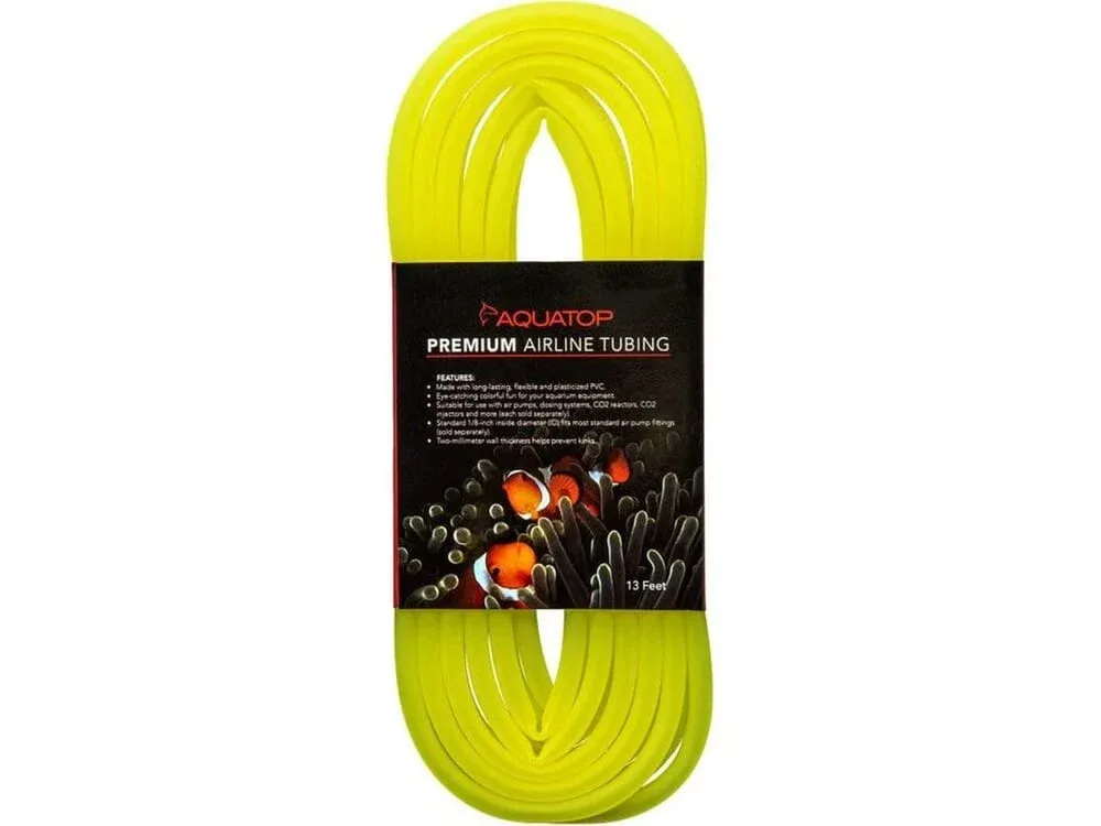 Aquatop Airline Tubing Neon Yellow, 1ea/13 ft - Image 2