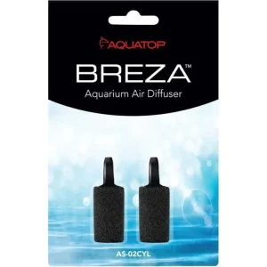 Aquatop BREZA Aquarium Diffuser Air Stone Black, 1ea/1 in, 2 pk