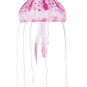 Aquatop Floating Jellyfish Aquarium Ornament Pink 4 in 1 Pack