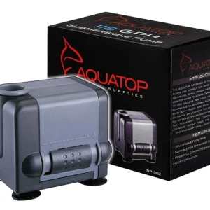 Aquatop NP-302 Aquarium Submersible Water Pump Black, Grey