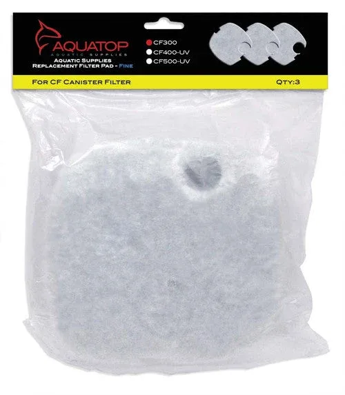 Aquatop Replacement Filter Sponge for CF Series Filters For CF-300 White 3 Pack - Image 2