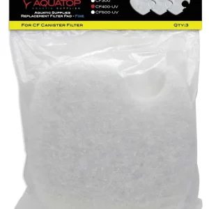 Aquatop Replacement Filter Sponge for CF Series Filters For CF-400UV White 3 Pack (D)
