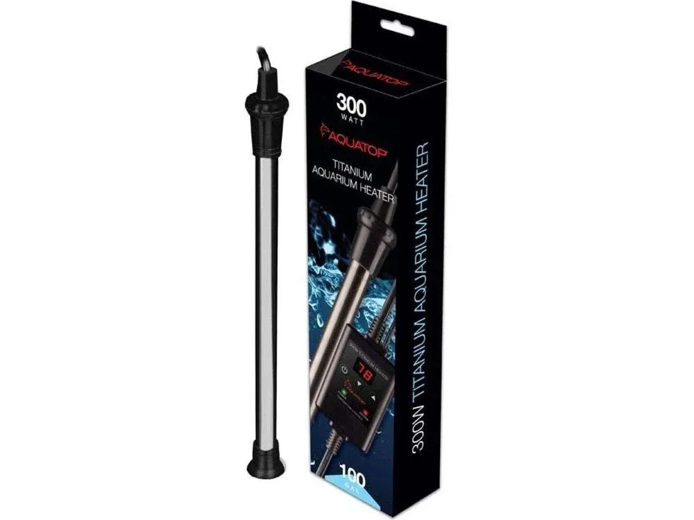 Aquatop Submersible Titanium Aquarium Heater & External Thermostat 300w