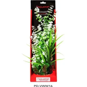 Aquatop Vibrant Wild Plant White, 1ea/16 in