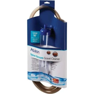 Aqueon Aquarium Siphon Vacuum Gravel Cleaner No Bulb, 1ea/Large - 10 in