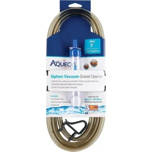 Aqueon Aquarium Siphon Vacuum Gravel Cleaner No Bulb, 1ea/Mini - 5 in