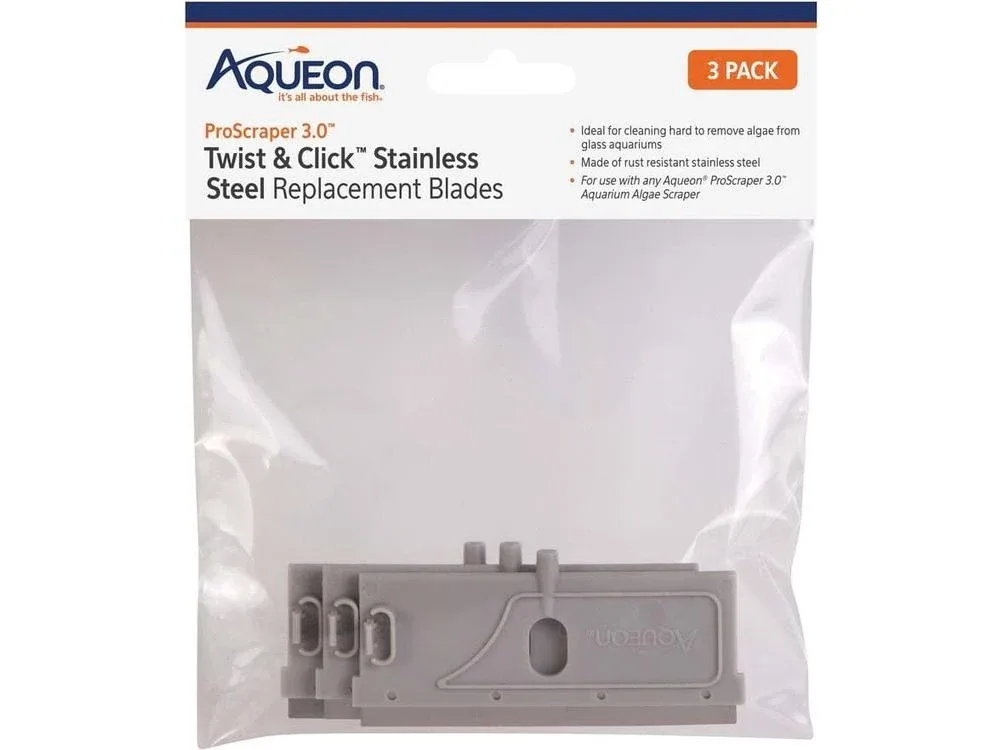 Aqueon ProScraper 3.0 Twist & Click Stainless Steel Replacement Blades