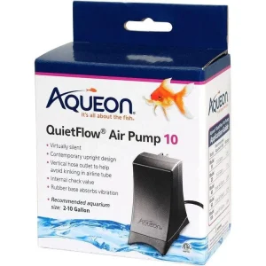 Aqueon QuietFlow Air Pump Black, 1ea/10