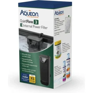 Aqueon QuietFlow E Internal Power Filter, Extra Small, 3 gal
