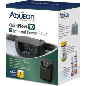 Aqueon QuietFlow E Internal Power Filter, Small, 10 gal