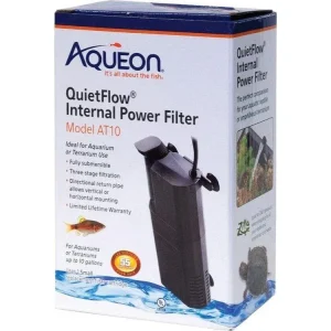 Aqueon QuietFlow Internal Power Filter AT10, 1ea/10 gal