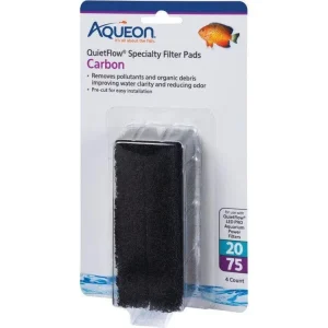 Aqueon QuietFlow Specialty Filter Pads Carbon 20/75