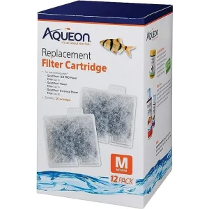 Aqueon Replacement Filter Cartridges, Medium, 12pk