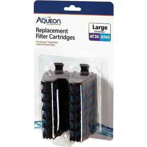 Aqueon Replacement Internal Filter Cartridge, Large, 2pk