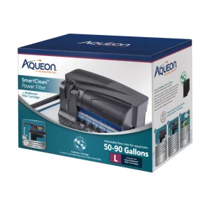 Aqueon SmartClean Power Aquarium Filter with EcoRenew Filter Cartridge, 5090 gal